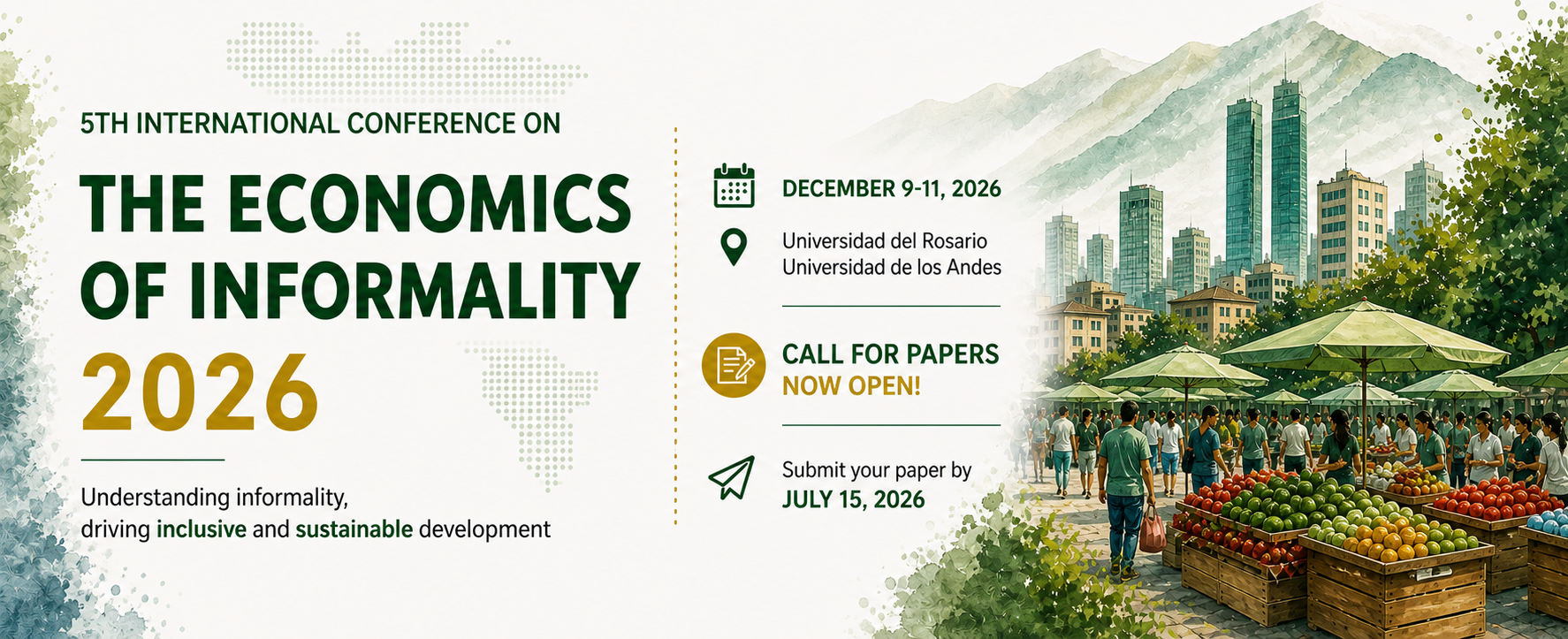 Conference visual for the Economics of Informality